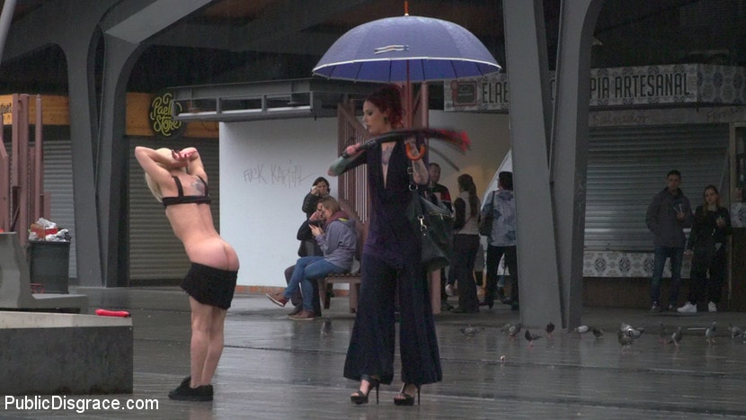 Kink 'Eager Bitch Spanked And Flogged In The Rain! - Part 1' starring Nora Barcelona (Photo 11)