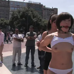Oliver in 'Kink' Alina Rose gets fucked by two men in public (Thumbnail 1)