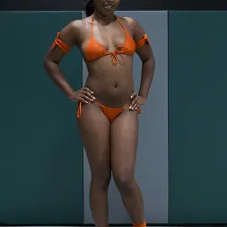 Rain DeGrey in 'Kink' Blond battles stronger black girl The only non-scripted competitive sex wrestling in the world (Thumbnail 9)