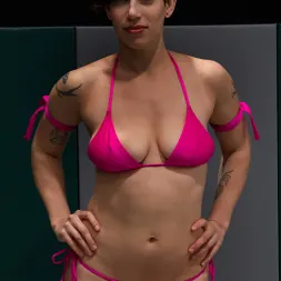 Saffron in 'Kink' Brutal head scissors, body locks and back breakers and ass fucking. The roughest match of the year! (Thumbnail 8)