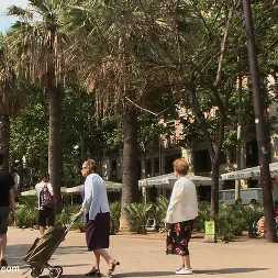 Sara May in 'Kink' Spanish Hottie gets Throat Fucked on the Street Bound in front of a busy cafe! (Thumbnail 15)