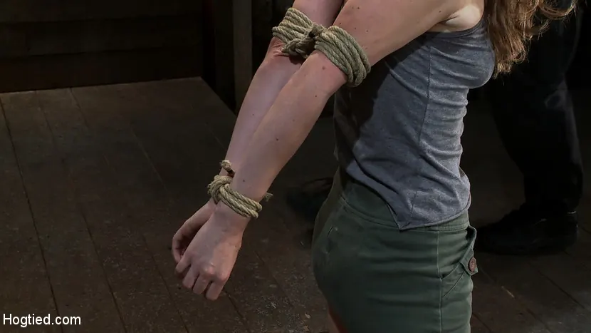 Kink 'Girl next door suffers hardest hour on the internet No breaks, 4 positions, on screen tying!' starring Seda (Photo 1)