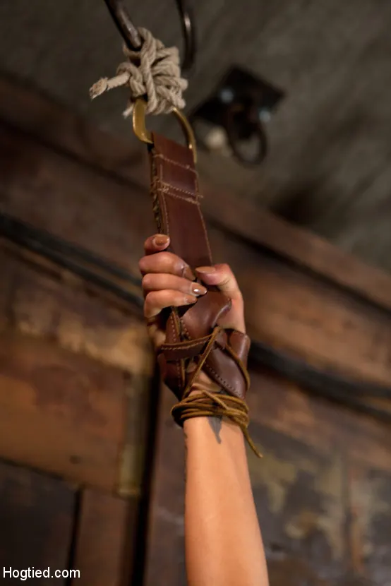 Kink 'Category 5 wrist suspension Caned, nipple torture and brutal crotch rope! Left to hang and suffer!' starring Skin Diamond (Photo 5)