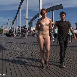 Yakima Squaw in 'Kink' European Cutie Made to Jack off a Stranger and Walk Through the Streets With his cum on her Face (Thumbnail 9)