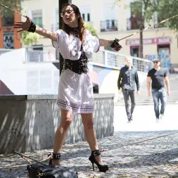 Zenda Sexy in 'Kink' Public Shame Slut Zenda Sexy Disgraced, Tickled, and Fucked by a Crowd (Thumbnail 1)