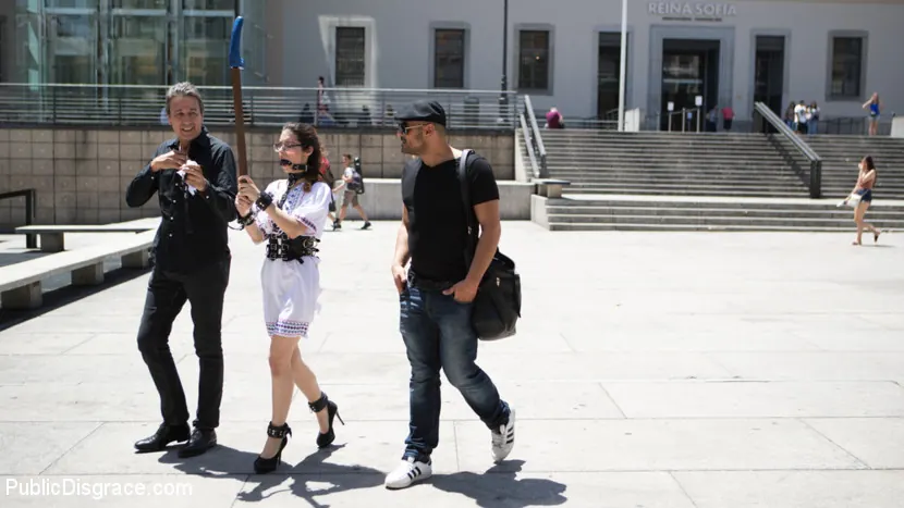 Kink 'Public Shame Slut Zenda Sexy Disgraced, Tickled, and Fucked by a Crowd' starring Zenda Sexy (Photo 7)